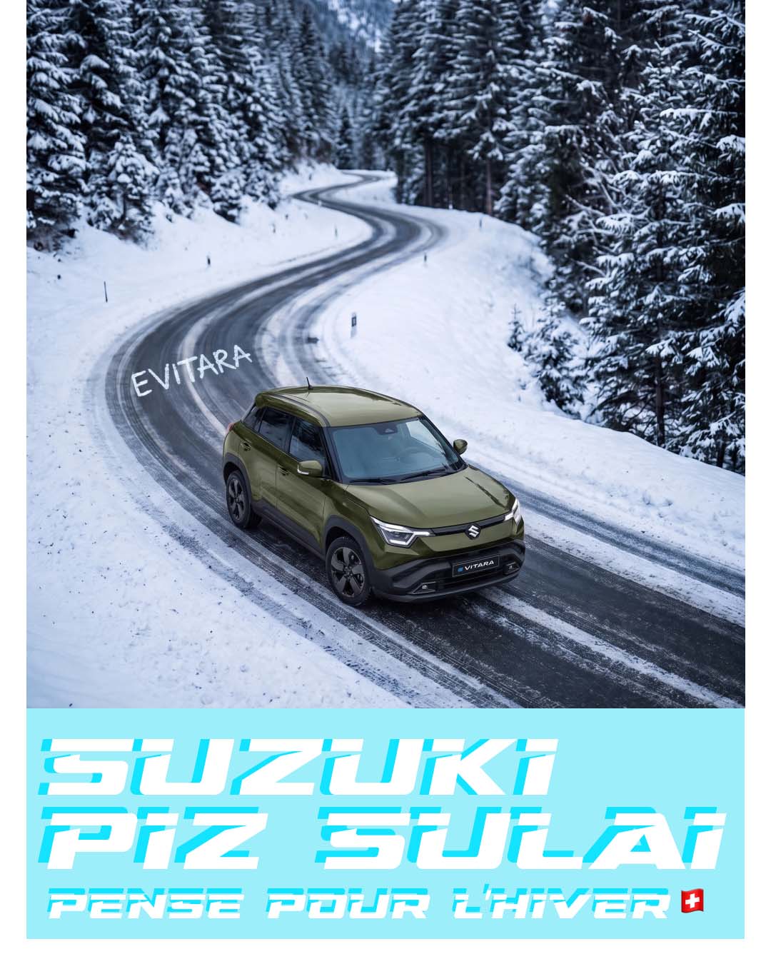 suzuki piz sulai evitara 4x4 en montagne au dessus d'aigle