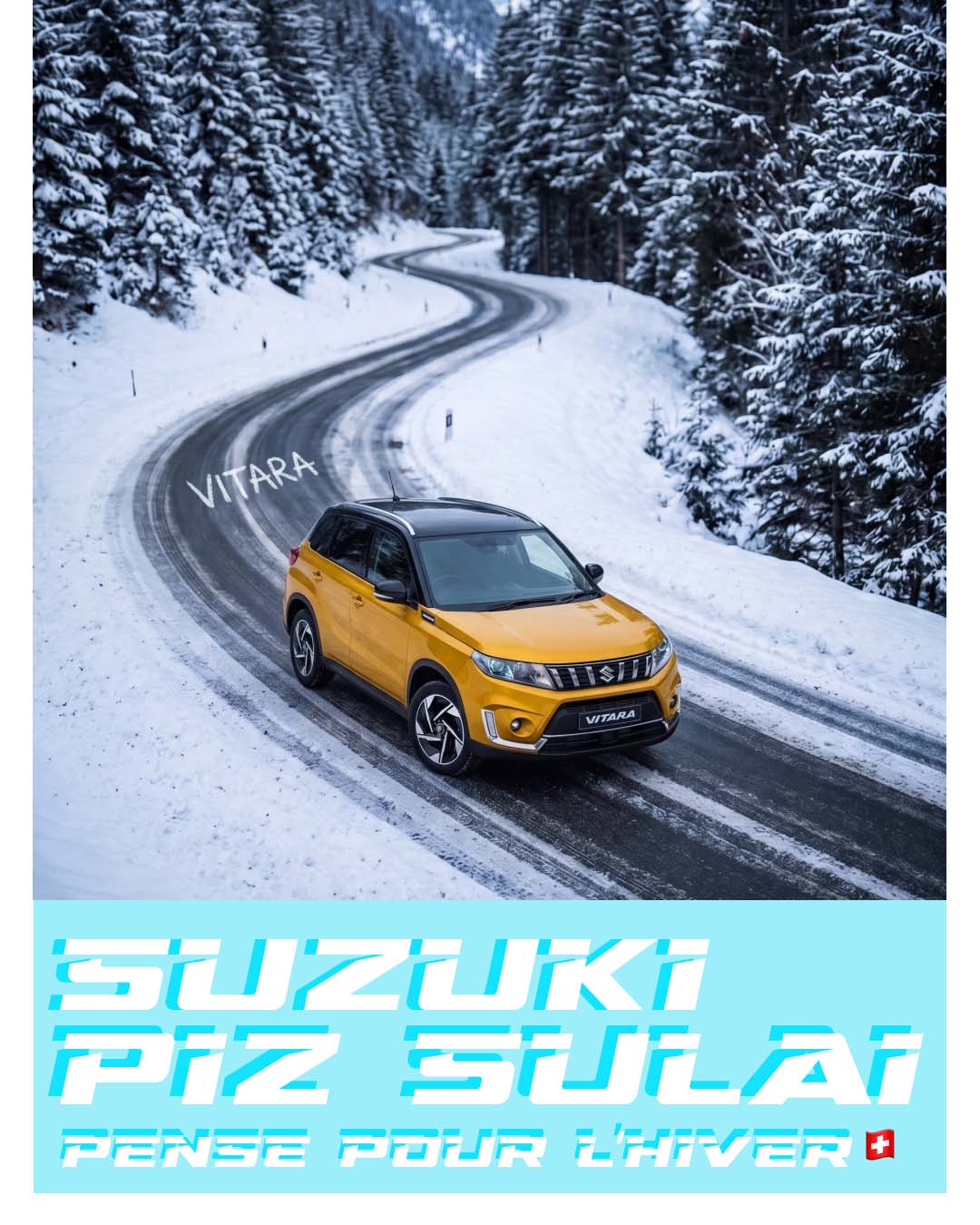 suzuki piz sulai vitara 4x4 en montagne au dessus d'aigle